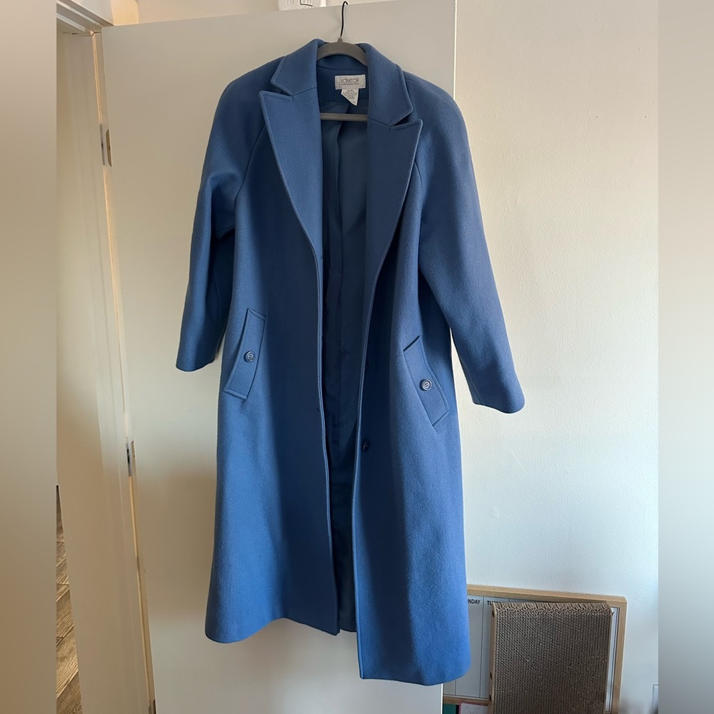 Blue Wool Coat